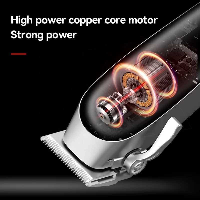 Keme Professional Hair Clipper For Men Rechargeable Beard Hair Trimmer Adjustable Electric Barber Hair Cutting MachineT251120