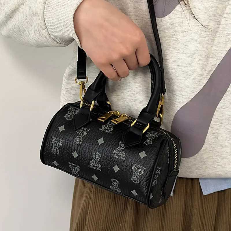 2025 New Barrel Crossbody Bag for Wen Jacquard-Textured Adjustable Shoder Purse Feminine Luxe Day to Night Y251120