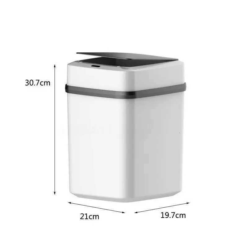 10L Smart Induction Trash Can Wireless Sensor Dustbin Automatic Trash Bin Home Intelligent Electric Garbage for Kitchen Bathroom C251120