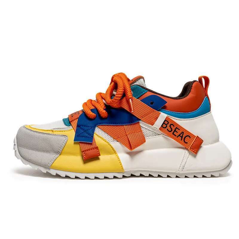 Original Colorful Designer Height Increasing Platform Men Hip Hop Streetwear Shoes Casual Man Sneakers