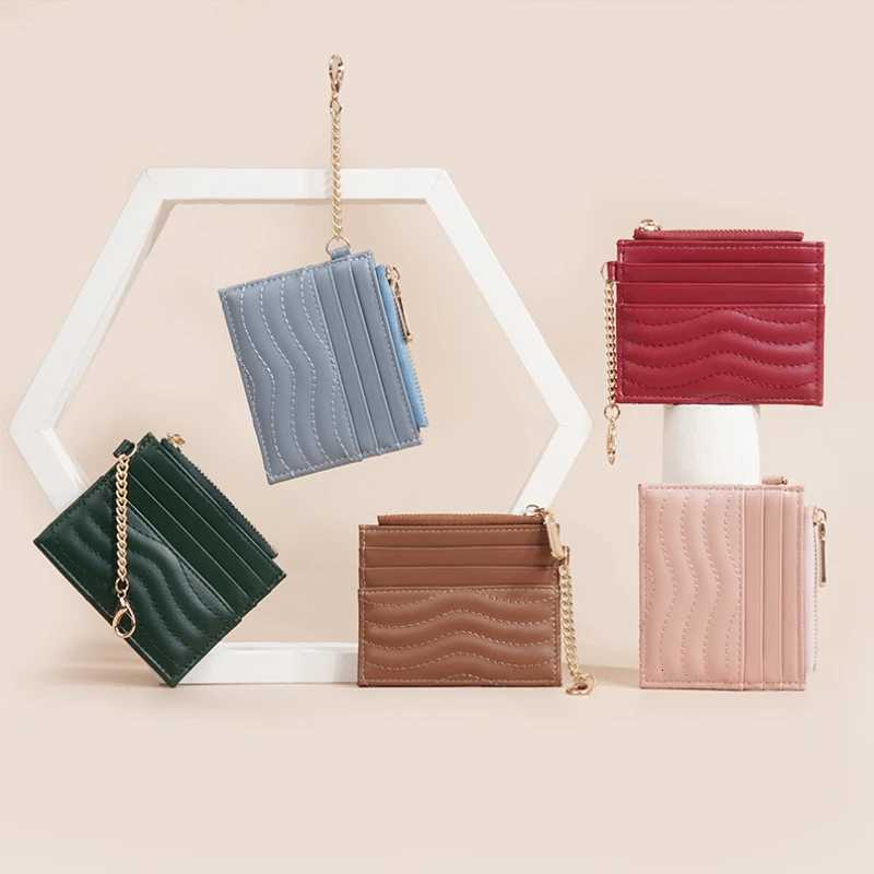 New WomenS Card Bag Quilted Multi-Slot Chain Coin Purse Mini Compact Storage BagW251120