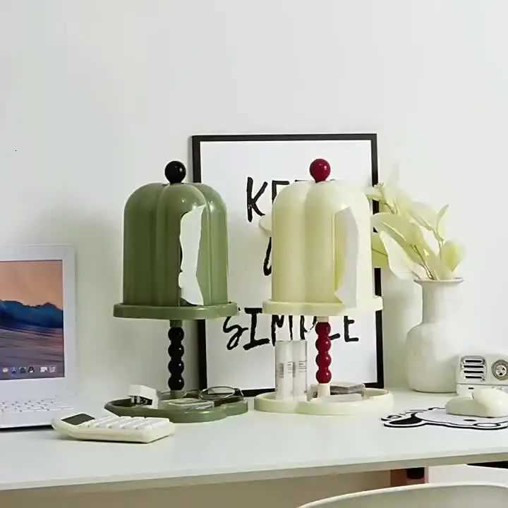 2pcs Double Layered Elegant Tissue Box with Lid Dust Proof Retro Design Living room Tissue Box Key Jewelry Organizer C251120