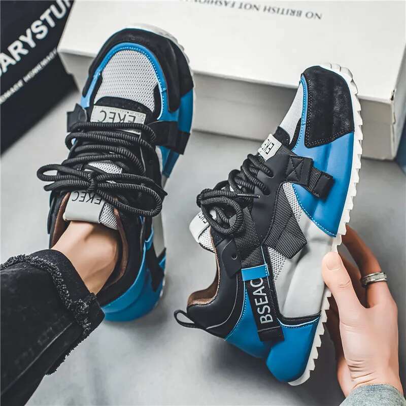 Original Colorful Designer Height Increasing Platform Men Hip Hop Streetwear Shoes Casual Man Sneakers