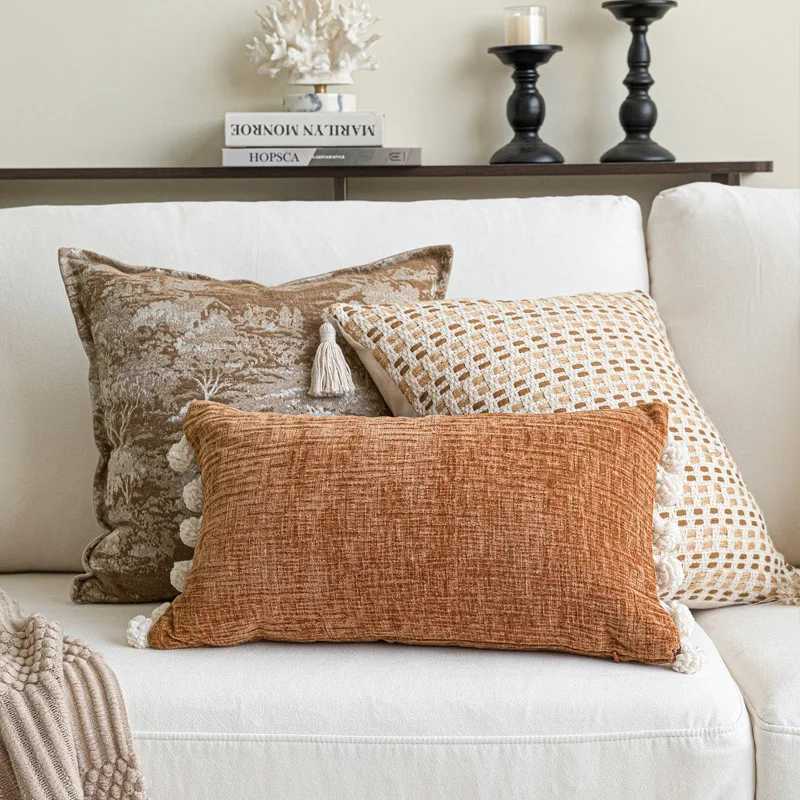 Pillow Case Nordic Orange Sofa Cushion Cover Modern Home Decoration Luxury Cover 45x45cm Ornamental s for Living Room C251120