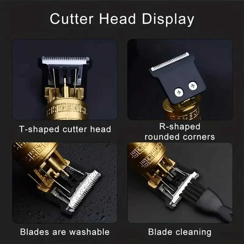 2025 T9 Hair Clipper Repair Beard Shaving Body Hair Trimmer Clippers Electric Machine USB Charging Haircut Machine Barber ShaverT251120
