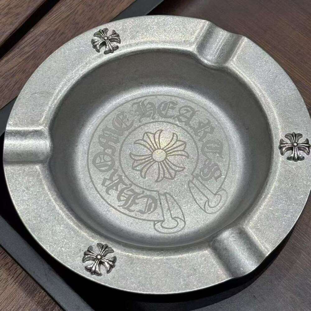 Wholesale Ashtray Creative Kuro Household High-End Internet Cafe Billiard Cigar Stainless Steel Vintage Living Room Metal High-Quality