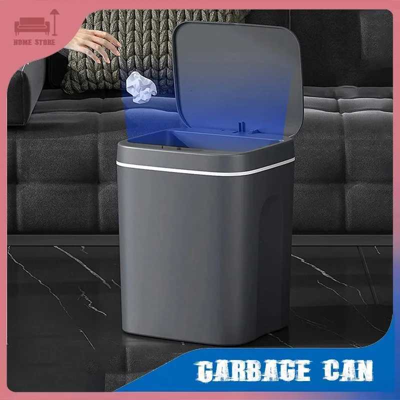 Intelligent Garbage Bin Sensing 16L Waterproof Smart Home Garbage Bin Lid Automatic Household Cleaning Tools Accessories C251120