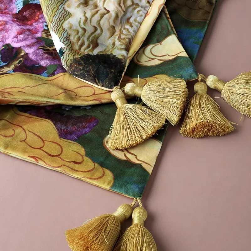 Pillow Case Crane s Chinese Retro Cushion Covers Pink Gold Decorative Cover For Sofa Chair Luxury Home Decorations C251120