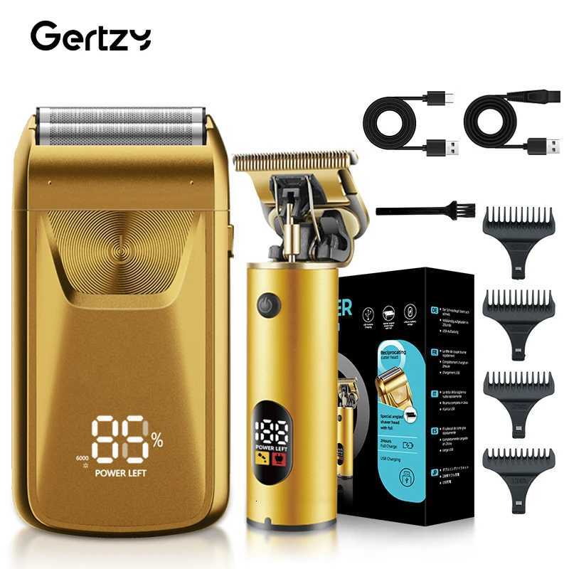 1 set/2 mens professional set with fine USB charging pattern suitable for hair cutting and long hair shavingT251120