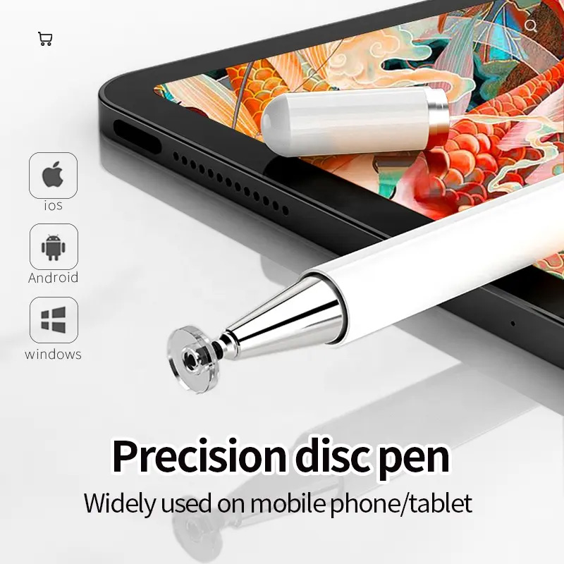 Customized Supplier Custom Logo Touch Screen Devices Tablet Universal Stylish Pen With a extra tip in tube for Mobile Phone Stylus Pens Mobile Phone A