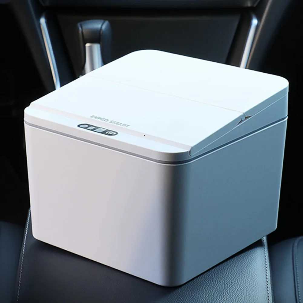 Electric Sensor Desktop Trash Can Portable Automatic Garbage Bin with Lid 4L Storage Bucket Battery/Rechargeable for Car Outdoor C251120