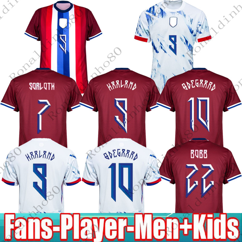 MEW 2026 Norway Soccer Jerseys 24 25 Norway Haaland Football Shirts THORSBY AJER NORMANN SORLOTH BERGE ODEGAARD Home Away Fans Player Men Kids Kit