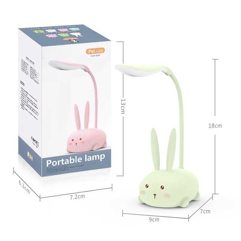 USB LED Light Desk Lamp Cute Cartoon Lamp Rechargeable LED Reading Light Eye Protection Night Light Christmas Gift for Child M251120