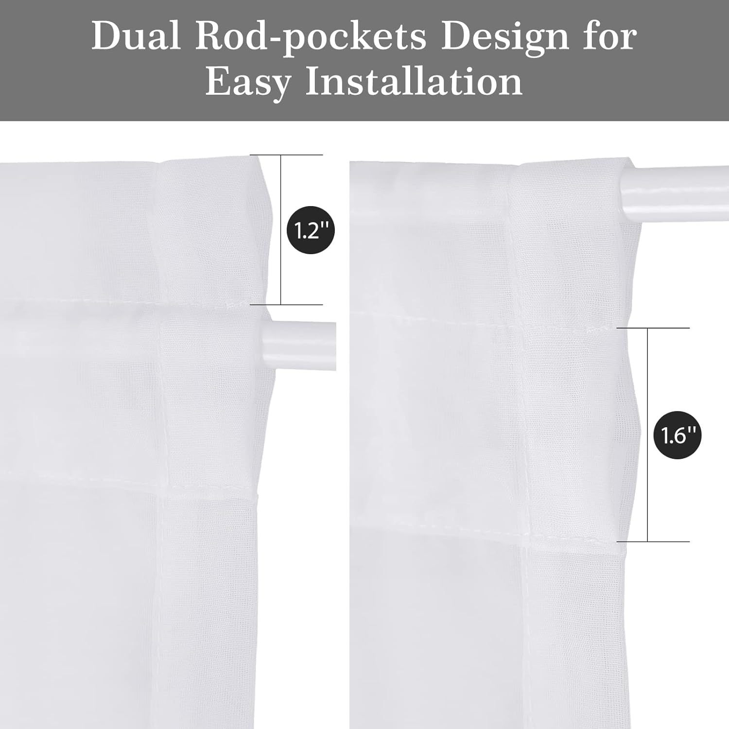 T-0419 Cross-border Amazon solid color light-transmitting French door curtain glass door curtain upper and lower double-pole yarn curtain finished pro