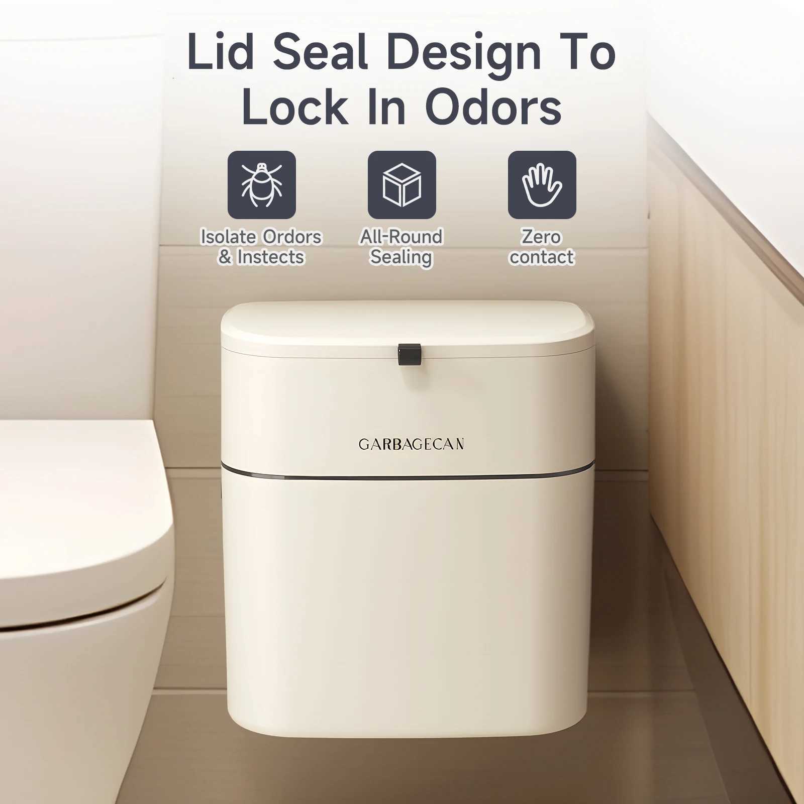 1PC hanging garbage can space-saving kitchen garbage can for kitchen cabinet door under sink garbage can plastic compost bin w C251120