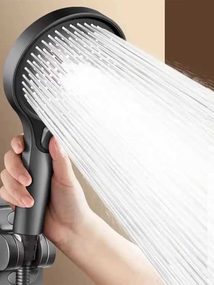 3 Modes Large Flow Shower Head 13CM Big Panel High Pressure Water Saving Spray Nozzle Rainfall Shower Bathroom AccessoriesM251120