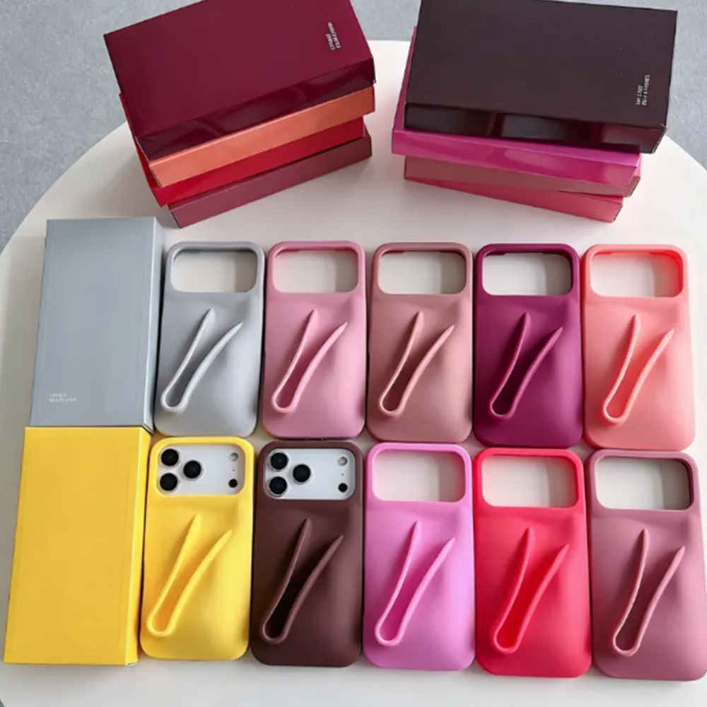 17 pro max phone case designer Portable Case Lip Gloss Lipstick Lip Balm Make-Up Silicone Phone Case for iPhone 17 16 15 14 13 12 11 ProMax Cover Silicone Soft iphone case