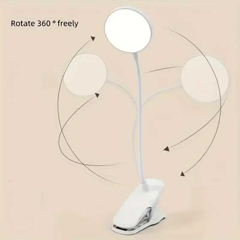 White Folding LED Bed Light - USB Eye Care Reading Lamp M251120