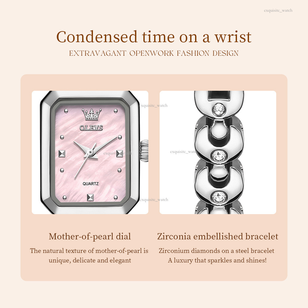 OLEVS Designer Women's Sexy Sporty Fashionable And Casual Barrel-shaped Quartz Waterproof Luminous Women's Watches Luxury Watches Free Deliv