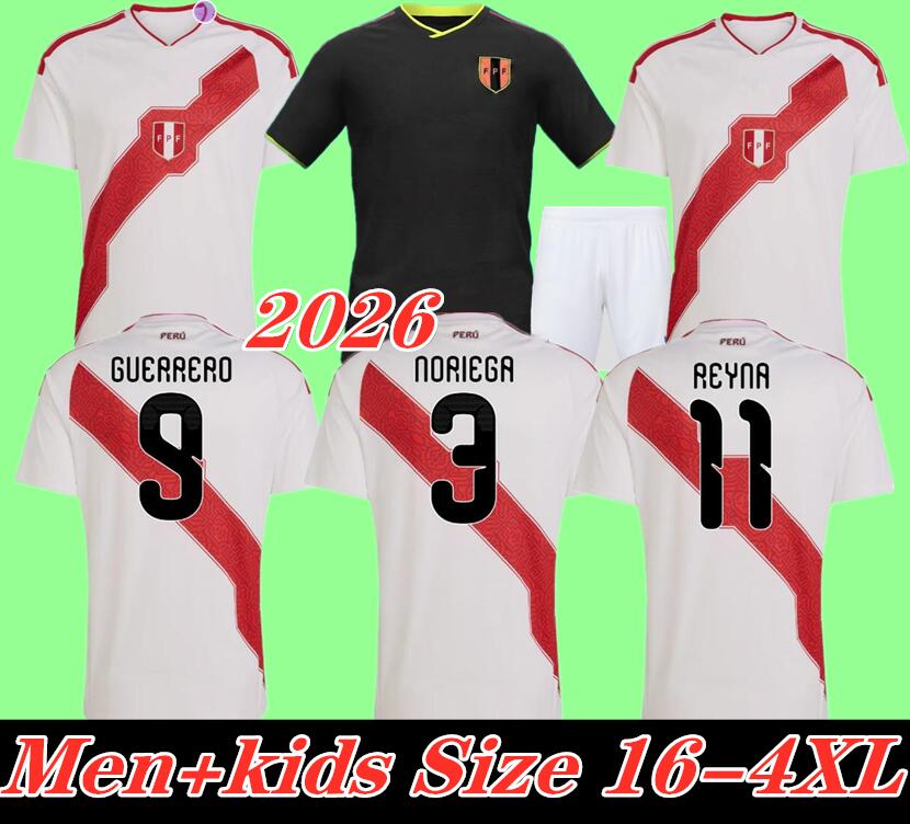 3XL 4XL 2026 Peru soccer jersey 25 26 27 pena YOTUN Inga REYNA GUERRERO La Bicolor Seleccion national team football shirt