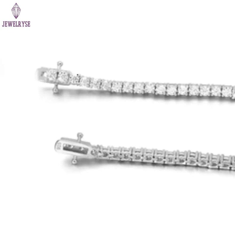 Hip hop Jewelry 6.5mm 925 Silver VVS Diamond necklace chain Fashion Iced out Moissanite Tennis Chain