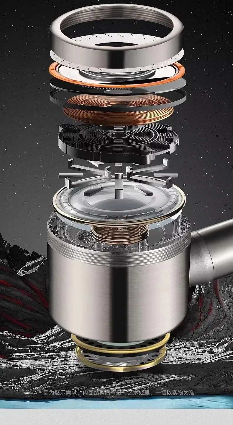 304 Stainless Steel 3 Modes Shower Head Round High Pressure Spa Showerhead Hose Bath Bathroom Faucet Accessories Set GadgetsM251120