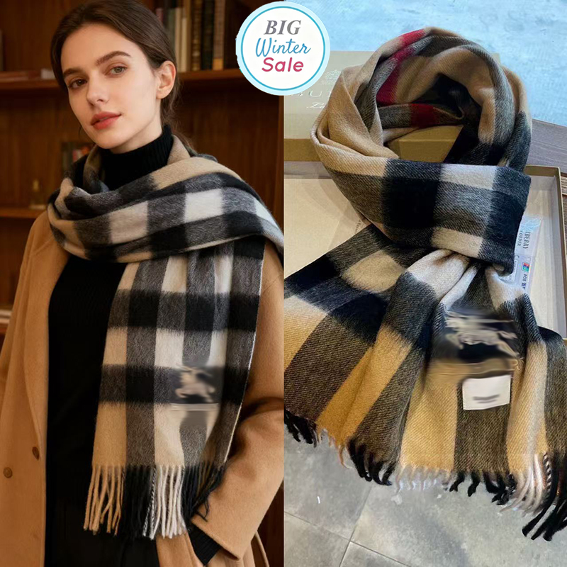 Autumn and winter new high-end luxury scarves, fashionable scarves, designer scarves, cashmere scarves, men's and women's universal scarves