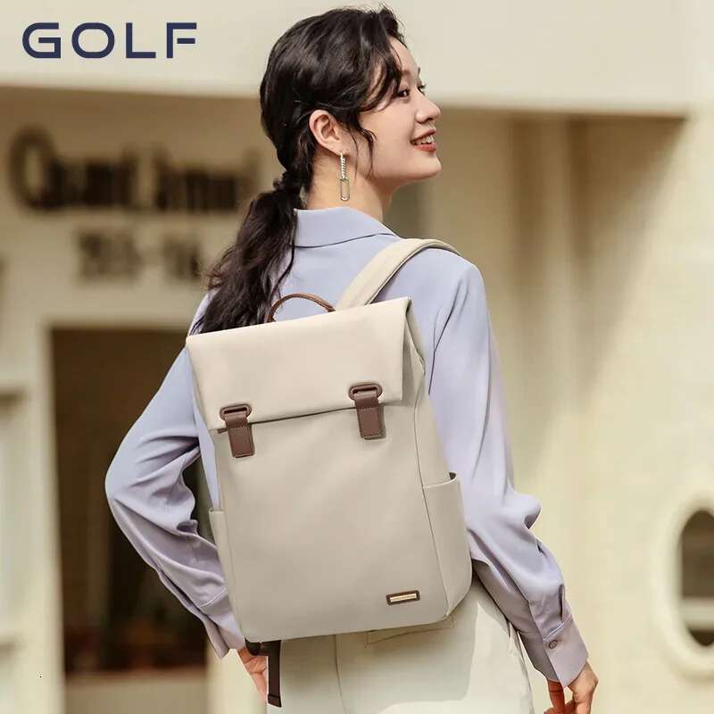 GOLF Elegant Backpack Aesthetic Backpacks Travel Waterproof Laptop Inch Anti Theft Bags For Women Trend Bag