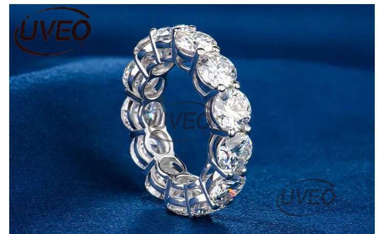 Yue Gem Custom Men Hip Hop Gold Plated Sterg Sier Vvs Dia Moissanite Iced Out k Cuban Ring Free delivery