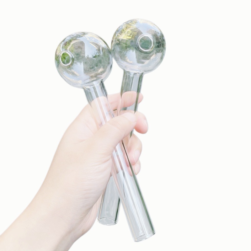 8 inch / 20cm Super big hookah large 50mm ball thick glass pipe smoking accessories oil burner