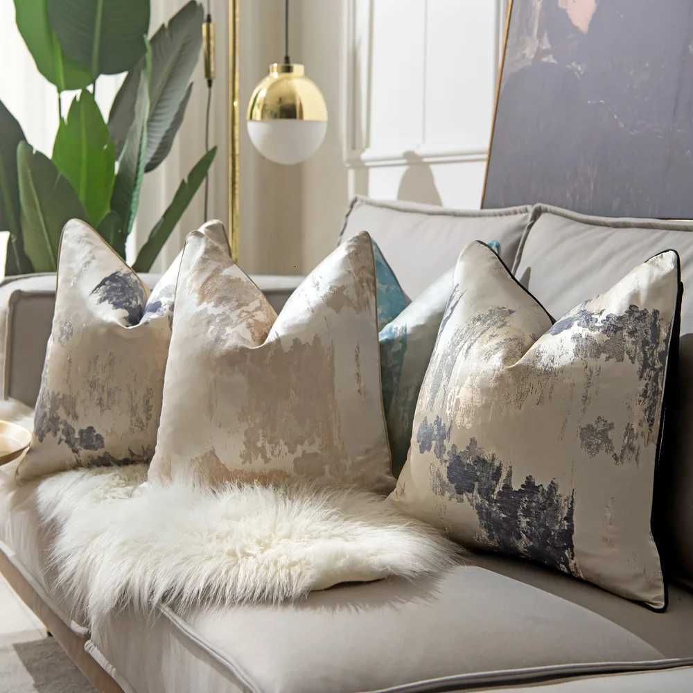 Pillow Case Luxury Geometric Cushion Cover High-end Decorative Throw Cover For Home Sofa Room Office Decor 30x50 45x45 50x50 60x60cm C251120
