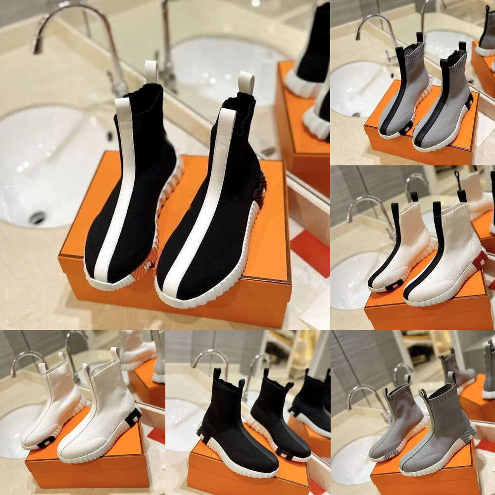 2025 women mens Luxury designer boot winter autumn sock Mesh elastic casual lovers shoes leather letter ankle fall fashion knight boots booties shoes man womens