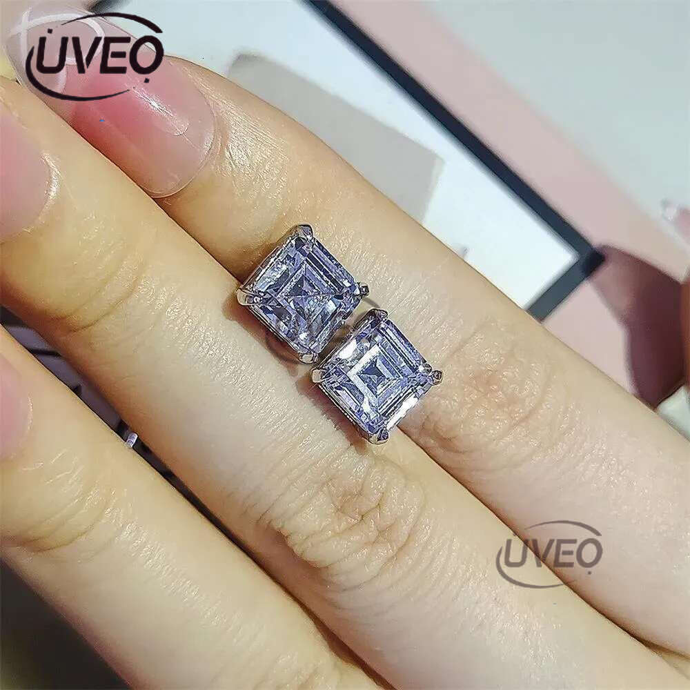 20 Styles Trendy Lab Moissanite Stud Earring Original Sterg Sier Party Wedding Earrings For Women Bridal Jewelry Perfect Gift