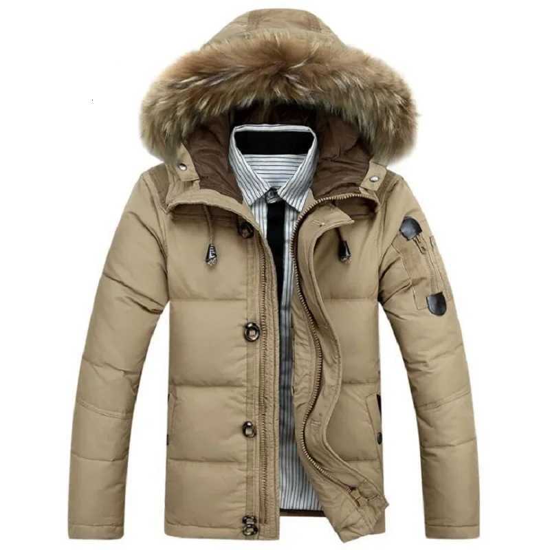 High Quality Mens Winter Jacket Thick Snow ParkaS Overcoat White Duck Down Jacket Men Windbreaker Brand Down Coat Drop ShippingXJ251120