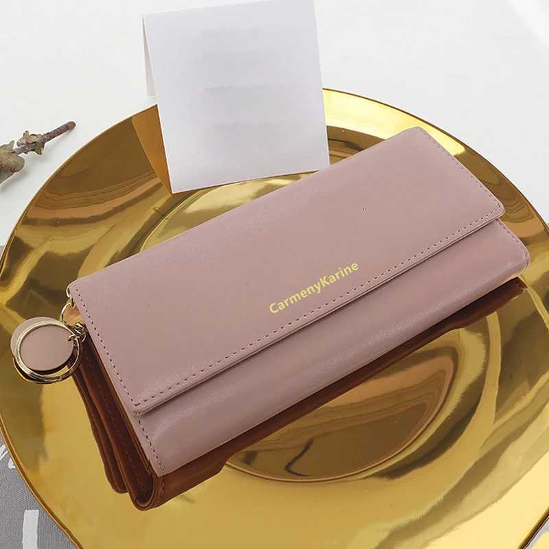 Fashion Women PU Leather Long Wallets Multi-functional Fold Purse Fresh Female Clutch Card HolderW251120