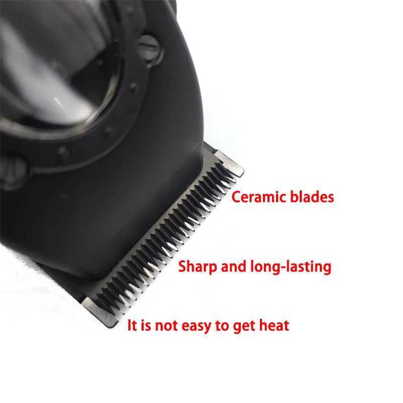 4500 mAh Professional Hair Clipper Electric Mens Trimmer with 8000RPM Seat Charging Large Capacity Battery DLC Coated BladesT251120
