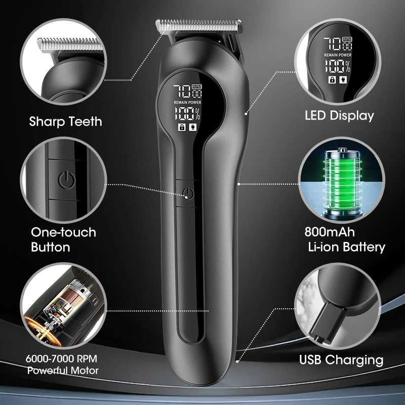 Unicorn 6-in-1 Hair Clipper Underarm Hair Nose Hair Treatment Full Body Shaving Machine Multi functional Electric Push ClippT251120