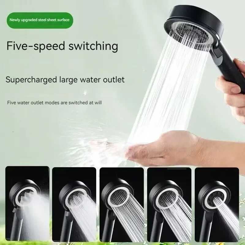 Bathroom Sprayer Shower Jetting Shower Head Water Saving Handheld Adjustable 5 Modes SPA Shower Bath Head Bathroom AccessoriesM251120