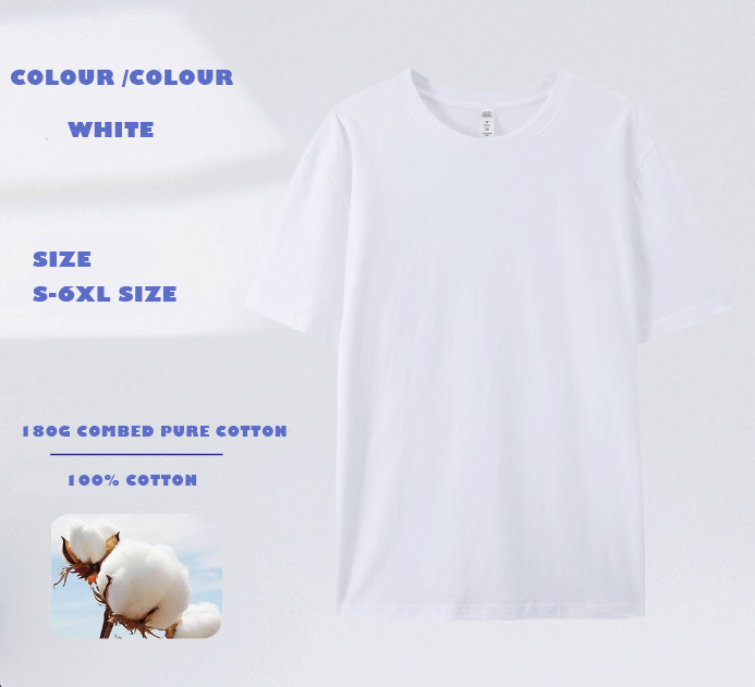 Free Shipping Designer Men's Women's Fashion white Casual shirt Summer shirt Round neck unisex T-shirt Men's top S-6XL Customizable