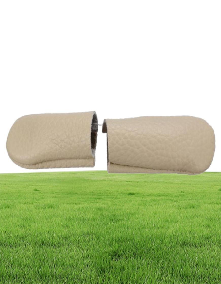 1 Pair Leather Needle Felting Finger Protector Tools Accessory DIY Sewing Craft Protective Hand Finger Sleeve Random Color5292516
