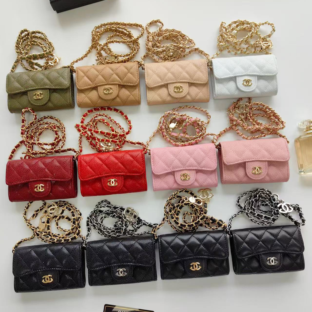 High-Quality Wallets Withas Box Luxury Bags Wallets, Designer Bag, Women's Crossbody Bags, Cardholders, Genuine Leather, Credit Card Holders, Mini Chain Bags, 10A