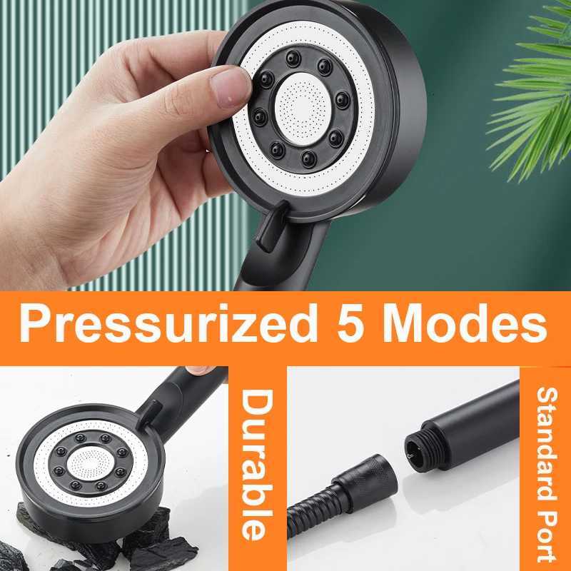 5 Speed Adjustment Bathroom Shower Head High Pressure Water Saving Nozzle Massage Portable Shower for Bathroom AccessoriesM251120
