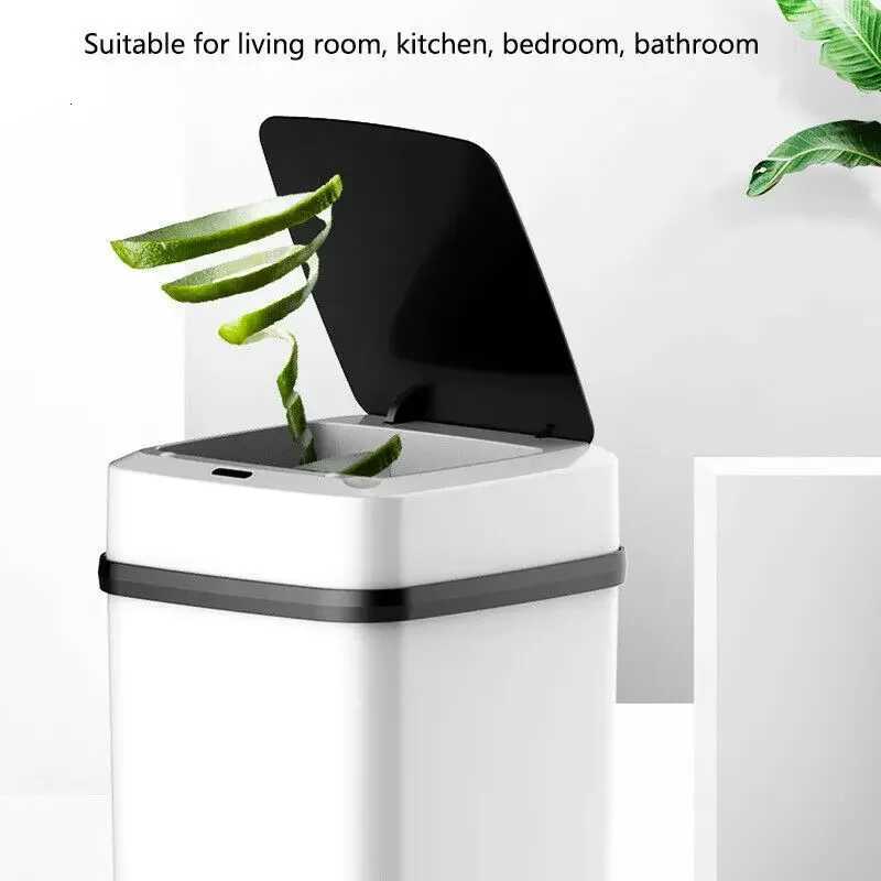 10L Smart Induction Trash Can Wireless Sensor Dustbin Automatic Trash Bin Home Intelligent Electric Garbage for Kitchen Bathroom C251120