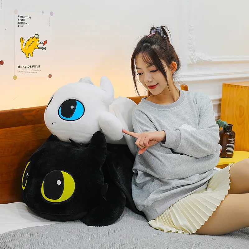 38-100cm Little Flying Dragon Kawaii Plush Toy Lying Posture Style Toothless Doll Pillow Children Couple Christmas Birthday GiftW251120