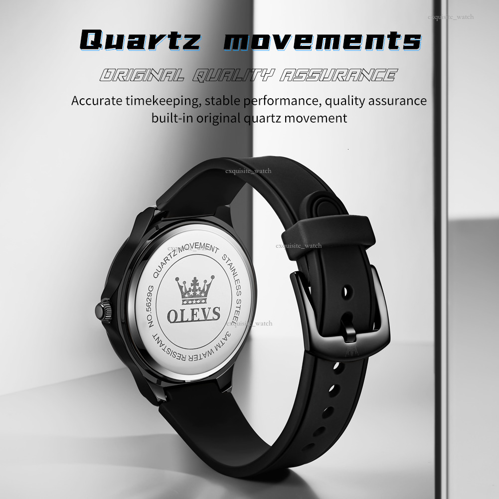 OLEVS Designer Men's Outdoor Silicone Watch Strap Digital Dial Student Watch Quartz Waterproof Watch Luxury Watch Free Delivery Wholesale