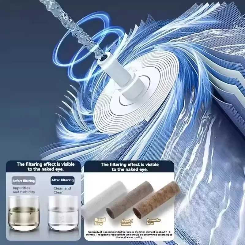 Pressurized Shower Head With Filter Stop Button Water Saving Spray 5 Modes Adjustable Handheld Shower Head Bathroom AccessoriesM251120