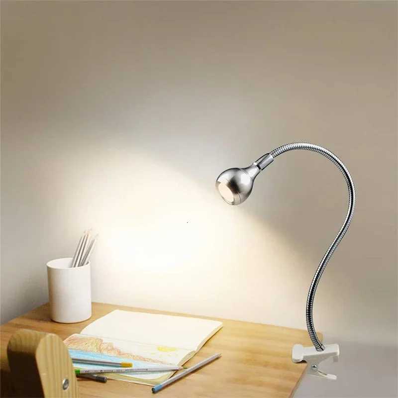 LED Reading Lights 360Flexible Gooseneck Dimmable Table Lamp Clip On Indoor Bedroom Eye Protection Desk Light Book Clamp Lamp M251120