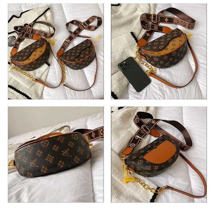 2025 New Luxurious High-End Saddle Bag - Trendy Stylish Casual Niche Semi-Circle Style A Must-Have for Fi Wen Y251120