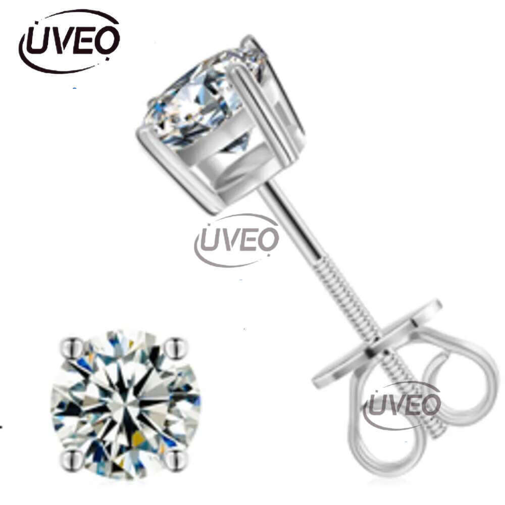 Earrings, fashion designer earrings, 3mm -10 mm classic spiral rear earrings jewelry Sier VVS Mozambican dia studs for men and women Free delivery