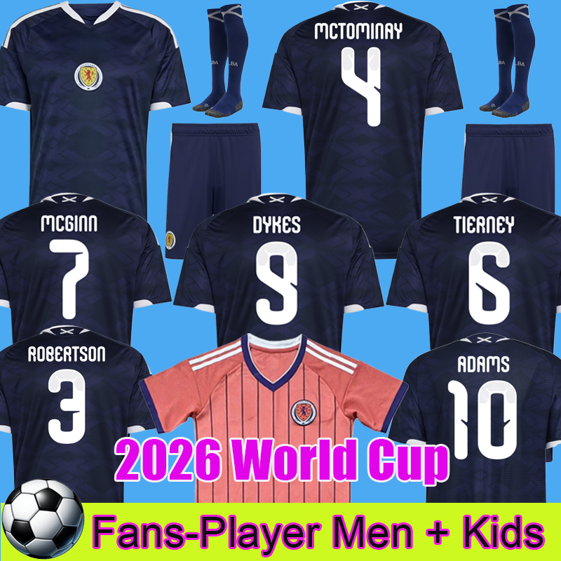 2026 World Cup Scotland Soccer Jerseys away home Special edition TIERNEY ROBERTSON football shirt CHRISTIE McGREGOR McGINN McKENNA men kit kids uniforms